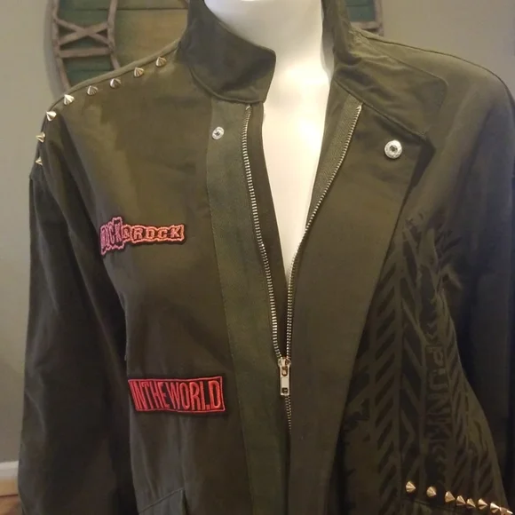 Zara parka with punk detail